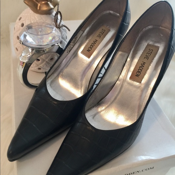 STEVE MADDEN black heels size 6 great condition 👠 - Picture 5 of 7